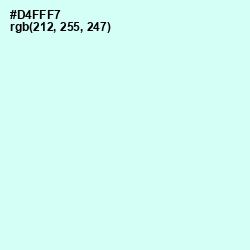 #D4FFF7 - Foam Color Image