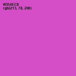 #D54EC8 - Fuchsia Pink Color Image