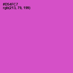 #D54FC7 - Fuchsia Pink Color Image