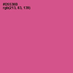#D5538B - Mulberry Color Image