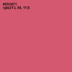 #D55871 - Cranberry Color Image