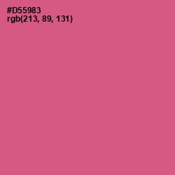 #D55983 - Mulberry Color Image