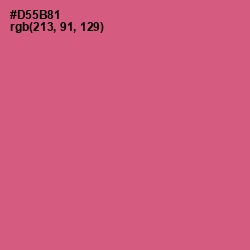 #D55B81 - Mulberry Color Image
