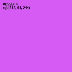 #D55BF4 - Heliotrope Color Image