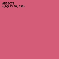 #D55C78 - Cranberry Color Image