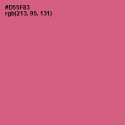 #D55F83 - Mulberry Color Image