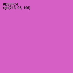 #D55FC4 - Fuchsia Pink Color Image