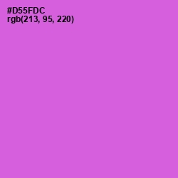 #D55FDC - Fuchsia Pink Color Image