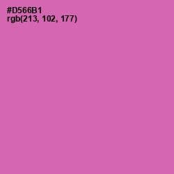 #D566B1 - Hopbush Color Image