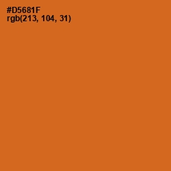 #D5681F - Hot Cinnamon Color Image