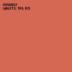 #D56852 - Red Damask Color Image