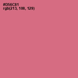 #D56C81 - Charm Color Image