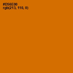 #D56E00 - Bamboo Color Image