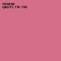 #D56E88 - Charm Color Image