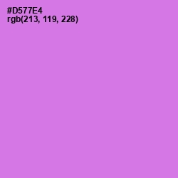 #D577E4 - Heliotrope Color Image