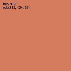 #D57C5F - Raw Sienna Color Image