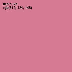 #D57C94 - Charm Color Image