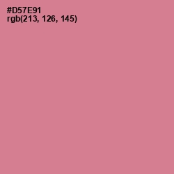 #D57E91 - Charm Color Image