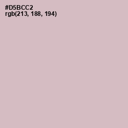#D5BCC2 - Pale Slate Color Image