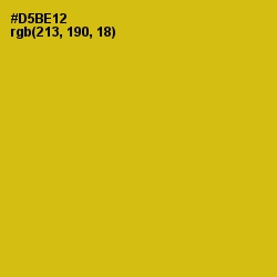 #D5BE12 - Gold Tips Color Image