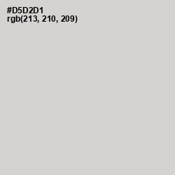 #D5D2D1 - Quill Gray Color Image