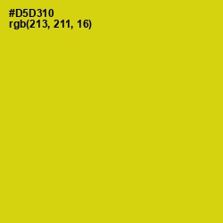 #D5D310 - Barberry Color Image