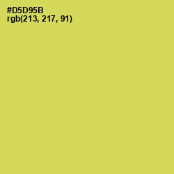 #D5D95B - Wattle Color Image