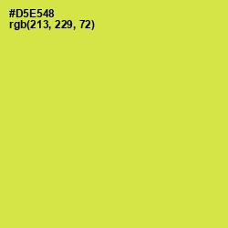 #D5E548 - Wattle Color Image