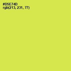 #D5E74D - Wattle Color Image