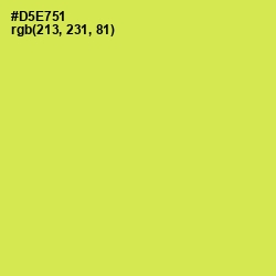 #D5E751 - Wattle Color Image