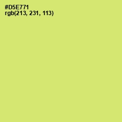 #D5E771 - Yellow Green Color Image