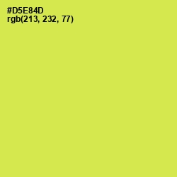 #D5E84D - Wattle Color Image