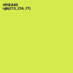 #D5EA4D - Wattle Color Image