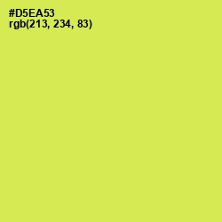 #D5EA53 - Wattle Color Image