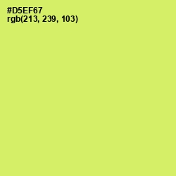 #D5EF67 - Yellow Green Color Image
