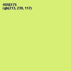 #D5EF75 - Sulu Color Image