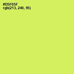 #D5F05F - Canary Color Image