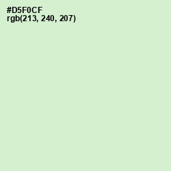#D5F0CF - Tea Green Color Image
