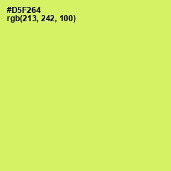 #D5F264 - Sulu Color Image