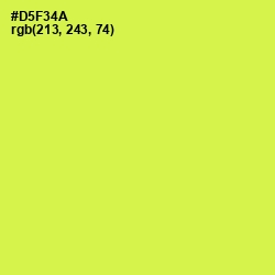 #D5F34A - Starship Color Image