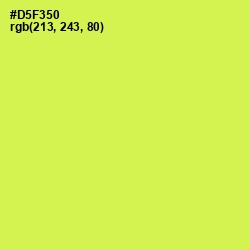 #D5F350 - Starship Color Image