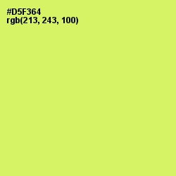 #D5F364 - Sulu Color Image