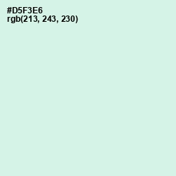 #D5F3E6 - Granny Apple Color Image