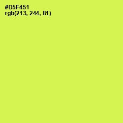 #D5F451 - Starship Color Image