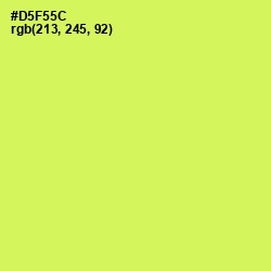 #D5F55C - Canary Color Image