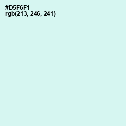 #D5F6F1 - Iceberg Color Image