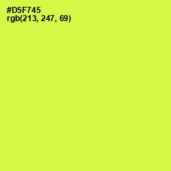 #D5F745 - Starship Color Image
