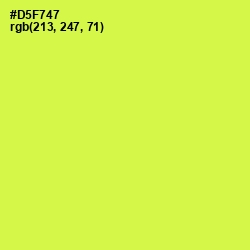 #D5F747 - Starship Color Image