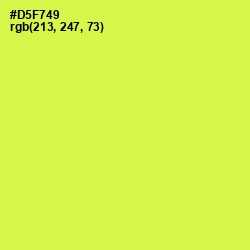 #D5F749 - Starship Color Image