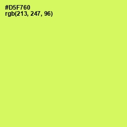 #D5F760 - Sulu Color Image